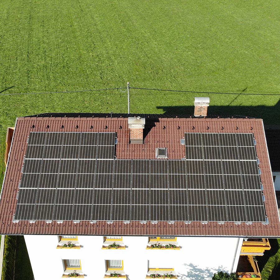 Photovoltaik Privatkunden Einfamilienhaus ECuSol